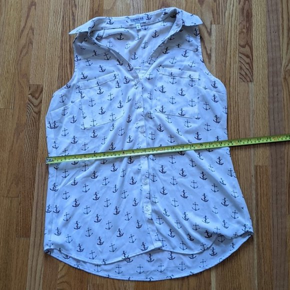 express anchor sleeveless portofino blouse medium - Picture 5 of 6